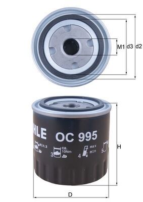 Oil Filter KNECHT OC 995