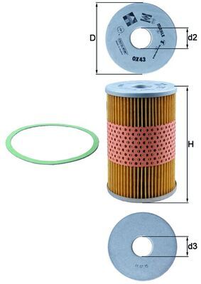 Oil Filter KNECHT OX 43D