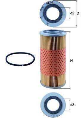 Oil Filter KNECHT OX 50D