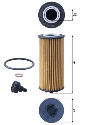 Oil Filter KNECHT OX 1238D