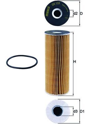 KNECHT OX 133D Oil Filter