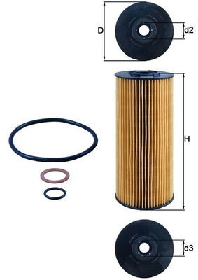 Oil Filter KNECHT OX 137D2