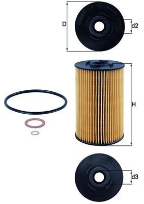 Oil Filter KNECHT OX 150D