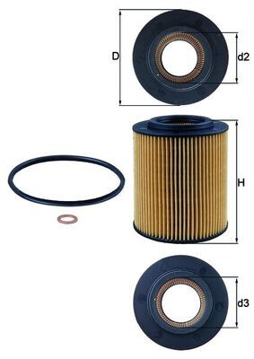 KNECHT OX 154/1D Oil Filter