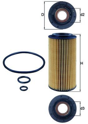 Oil Filter KNECHT OX 179D