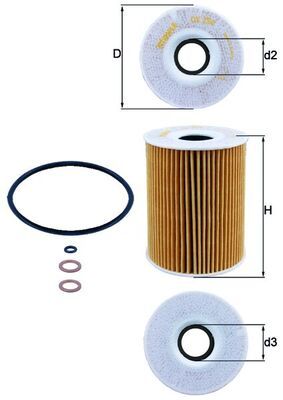 Oil Filter KNECHT OX 254D3