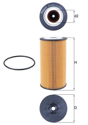 KNECHT OX 358D Oil Filter