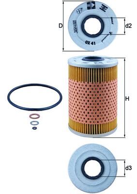 Oil Filter KNECHT OX 41D