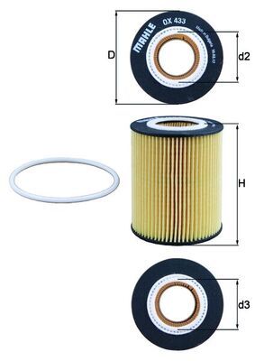 KNECHT OX 433D Oil Filter