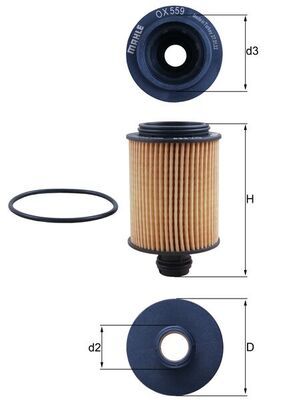 KNECHT OX 559D Oil Filter