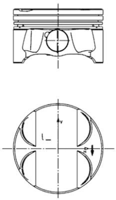 Piston KOLBENSCHMIDT 40085600