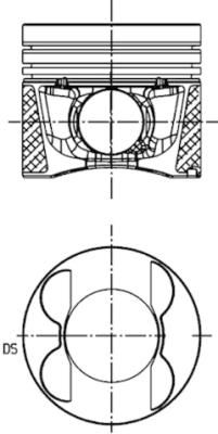 Piston KOLBENSCHMIDT 40095600