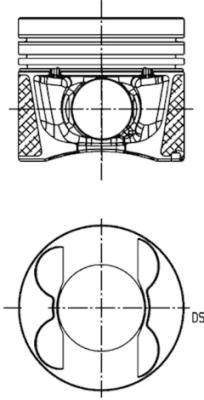 Piston KOLBENSCHMIDT 40096630