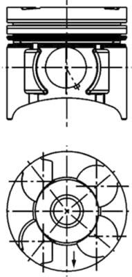 Piston KOLBENSCHMIDT 40392600