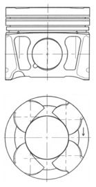 Piston KOLBENSCHMIDT 41070600