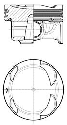 Piston KOLBENSCHMIDT 41108600