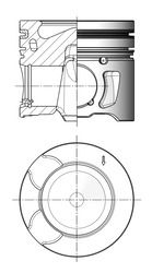 Piston KOLBENSCHMIDT 41251600