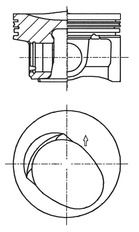 Piston KOLBENSCHMIDT 41257610