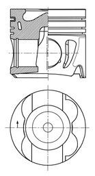 Piston KOLBENSCHMIDT 41716620