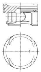 Piston KOLBENSCHMIDT 41725600