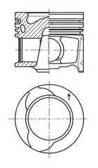 Piston KOLBENSCHMIDT 41812620