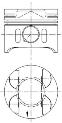 Piston KOLBENSCHMIDT 41882610