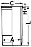 Cylinder Sleeve KOLBENSCHMIDT 89856111