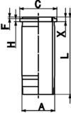 Cylinder Sleeve KOLBENSCHMIDT 89861110