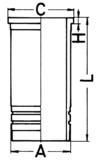 Cylinder Sleeve KOLBENSCHMIDT 89862110