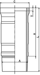 Cylinder Sleeve KOLBENSCHMIDT 89901110