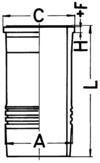 Cylinder Sleeve KOLBENSCHMIDT 89929110