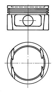 Piston KOLBENSCHMIDT 91023710