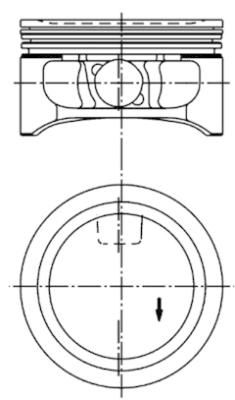 Piston KOLBENSCHMIDT 94912620