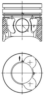 Piston KOLBENSCHMIDT 99700610