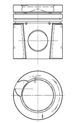 Piston KOLBENSCHMIDT 99900600