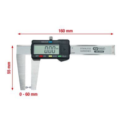 Vernier Calliper, brake disc thickness KS TOOLS 300.0540