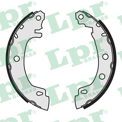 LPR 07170 Brake Shoe Set