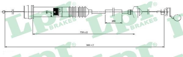 LPR C0013C Cable Pull, clutch control