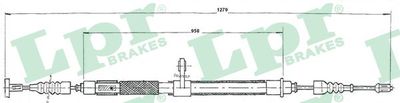 Cable Pull, parking brake LPR C0020B