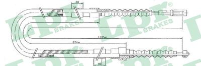 Cable Pull, parking brake LPR C0031B