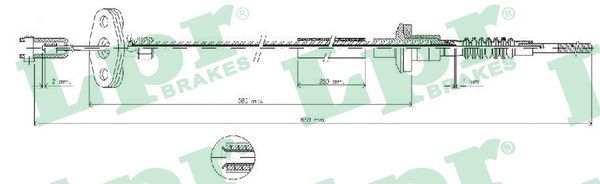 LPR C0035C Cable Pull, clutch control