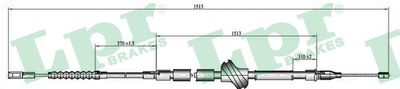 Cable Pull, parking brake LPR C0055B