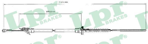 LPR C0062C Cable Pull, clutch control