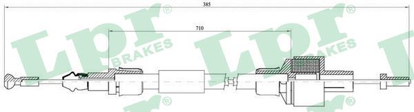 LPR C0081C Cable Pull, clutch control