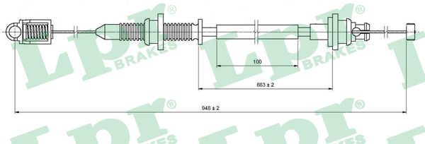 LPR C0131A Accelerator Cable