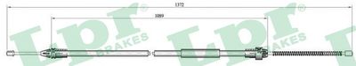 Cable Pull, parking brake LPR C0134B