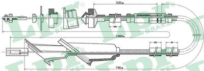 Cable Pull, clutch control LPR C0137C