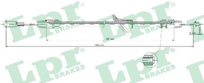 Cable Pull, parking brake LPR C0140B