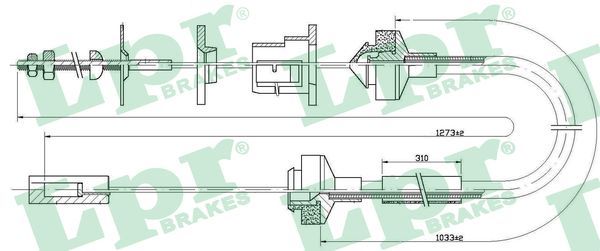 LPR C0145C Cable Pull, clutch control