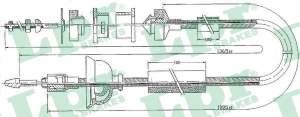 LPR C0170C Cable Pull, clutch control